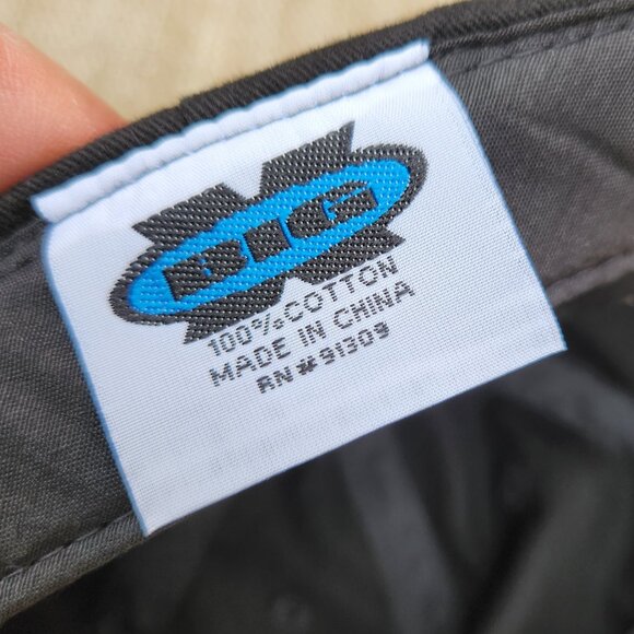 Athleta Logo Black Baseball Hat Classic Spellout Print 100% Cotton - Picture 7 of 7